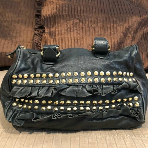 Betsey Johnson Black Leather satchel - Picture 4 of 5